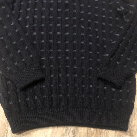 ARTESANIAS YLATEX Men’s Alpaca Sweater Size Small Pullover 1/4 Zip Chunky - Picture 4 of 10